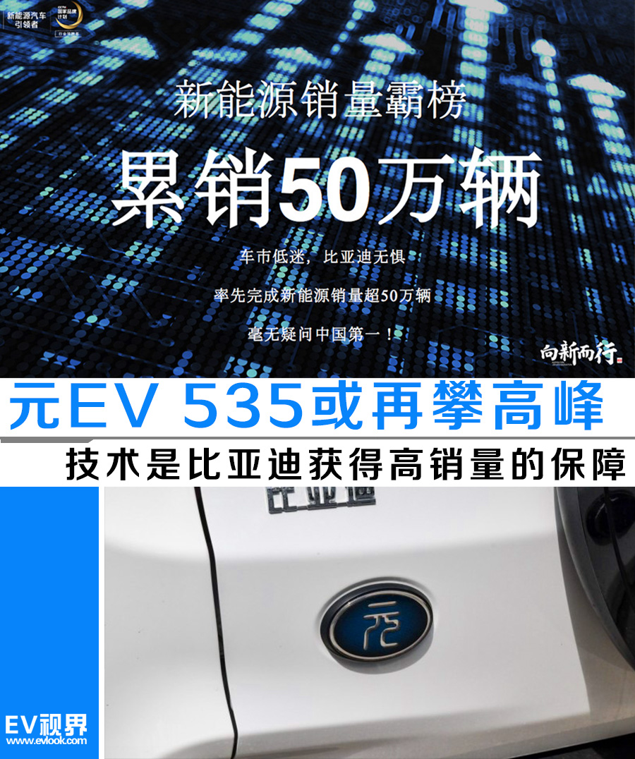 技術(shù)是比亞迪獲得高銷量的保障 新款元EV 535或再攀高峰