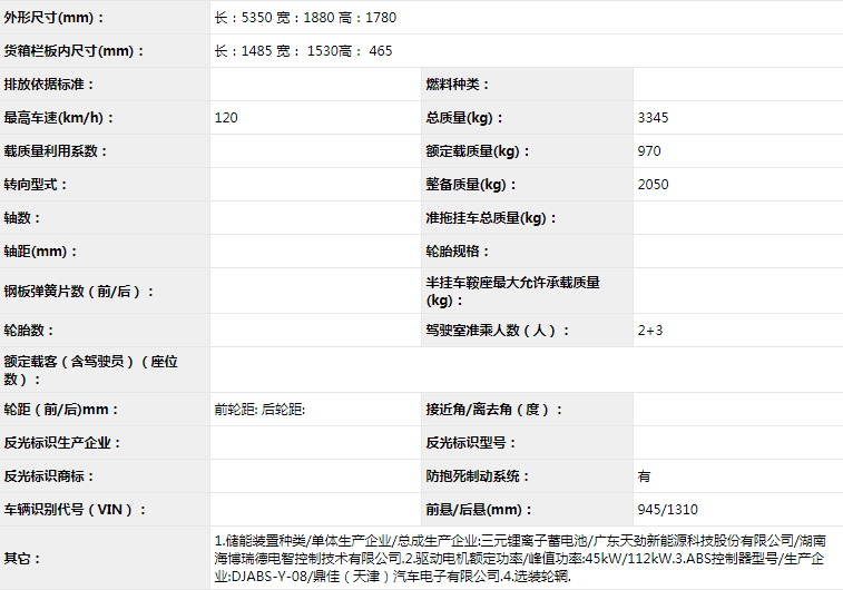 吉利電動皮卡申報圖曝光 配套天勁股份三元軟包電池