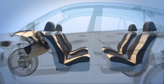 福特自动驾驶汽车专利：座椅可重组为客厅样