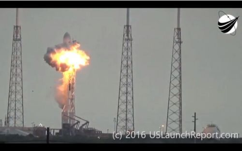 马斯克的猎鹰9号火箭突然发生毁灭性爆炸