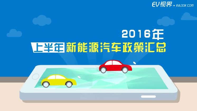 2016年上半年新能源汽车补贴政策汇总