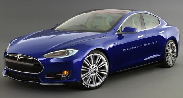 [海外车讯]特斯拉Model E效果图 续航320km