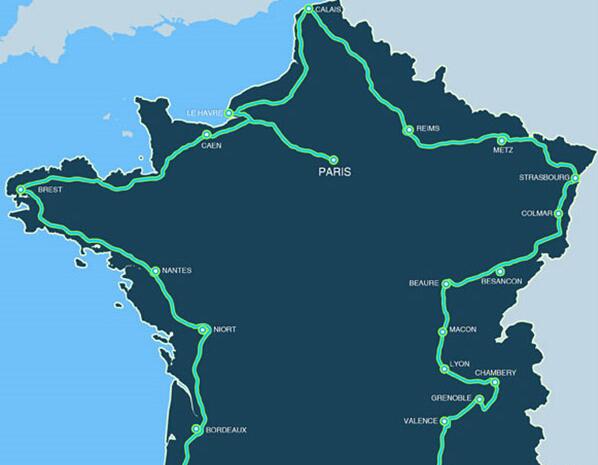 法雷奥公司自动驾驶试验车完成环法行驶