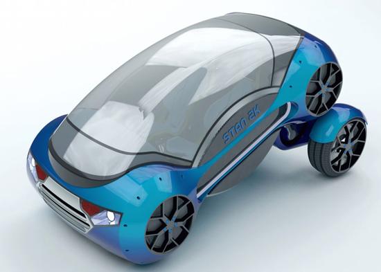 把自动驾驶升华到极致 可自动折叠电动汽车