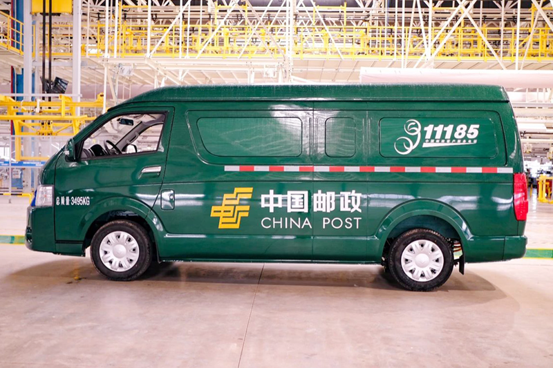 聚享游吉利远程E6纯电动封闭货车交付中国邮政 首批71台发往全国(图3)