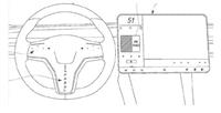 特斯拉内饰专利图曝光 方向盘增加触控屏