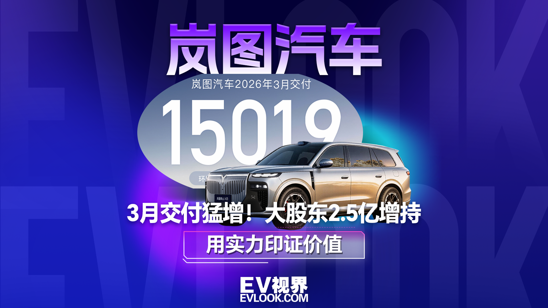 岚图汽车3月交付猛增！大股东2.5亿增持，用实力印证价值